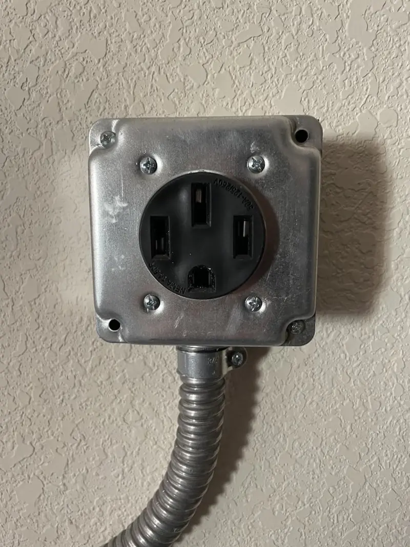 NEMA 14-50 outlet installed for Electrical Panel Upgrade in Pocatello